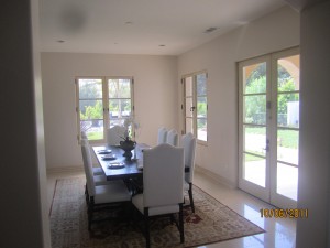 Kitchen Interior Window Screens and French Doors Malibu