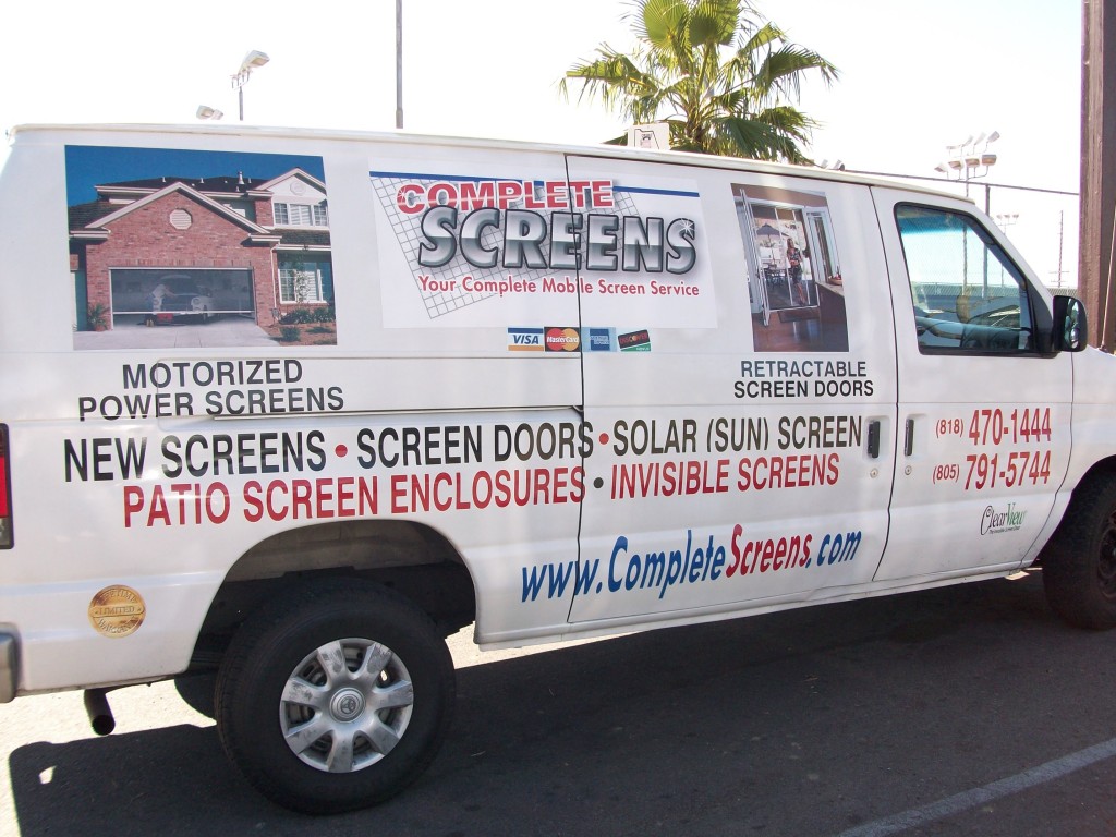 Mobile screen services Retractable Doors