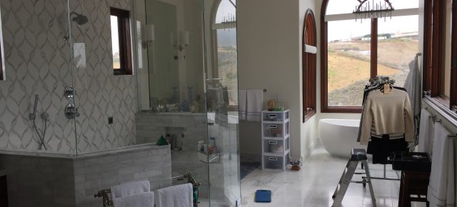 Window Screens installed in Bathroom in Calabasas Home