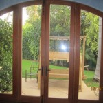 Arched Screens For Double Set French Doors in Brentwood