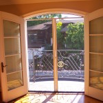 Arched Screens For Double Set French Doors in Sherman Oaks