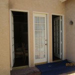 Single Swinging Doors Before installation in Northridge