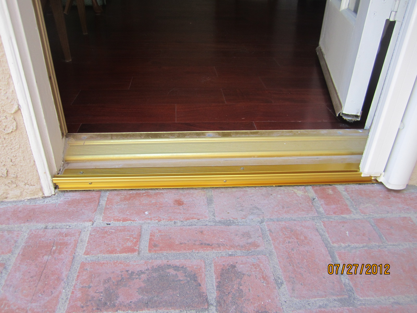 Single Swinging Door Threshold After Installation In Northridge