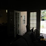 Interior View of Two Single Retractable Screen Doors Installed in Northridge