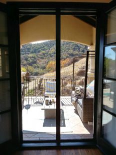 Bronze Retractable Screen Doors in Encino